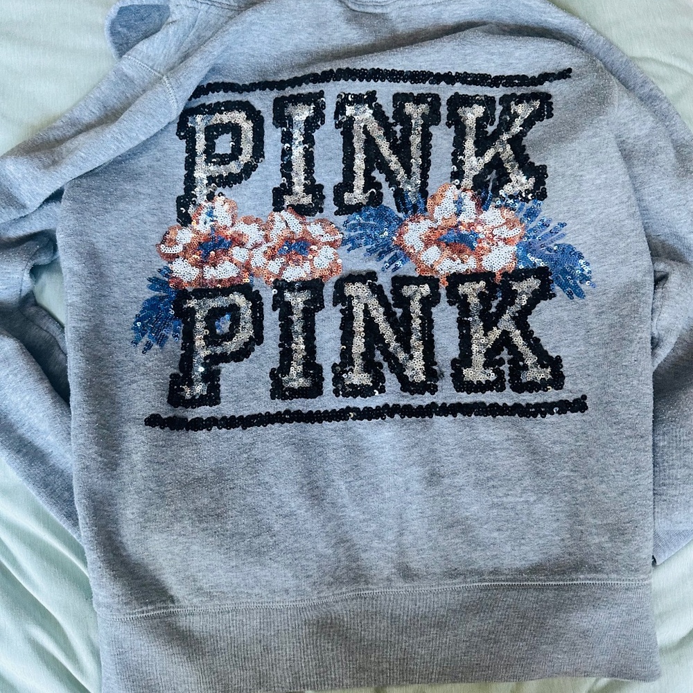 GORGEOUS tropical PINK hoodie!!